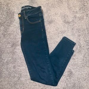 AE Super stretch jegging dark jeans 2S